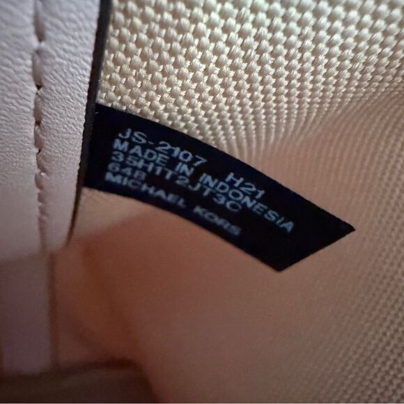 Michael Kors Jodie Large Logo Jacquard Powder Pink Blush Tote Bag NWT - Picture 8 of 8